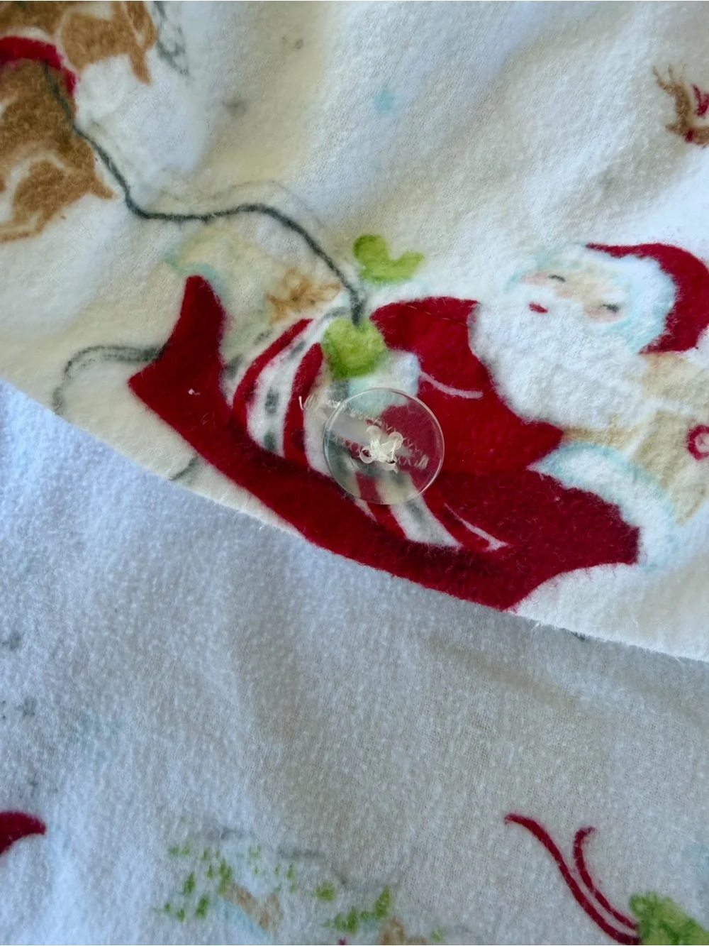 Pottery Barn Kids Santa’s Sleigh 2-Piece Flannel Duvet Cover Set F/Q Festive Fun